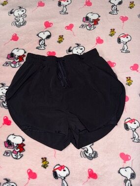 BuffBunny Black Elastic Waist Active Shorts